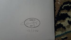 Gerti Bierenbroodspot - zeer grote kleurenlitho handgesigneerd gedateerd en genummerd kopen? Bied vanaf 50!