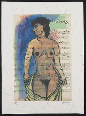 Corneille - Zeefdruk, "Naakt op muziekpapier" kopen? Bied vanaf 1!