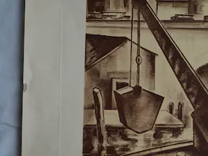 Mommie Schwarz - Kunst-Schoolplaat (?) uit ca. 1975 , “Paris”, Parijs - SBV Utrecht kopen? Bied vanaf 1!