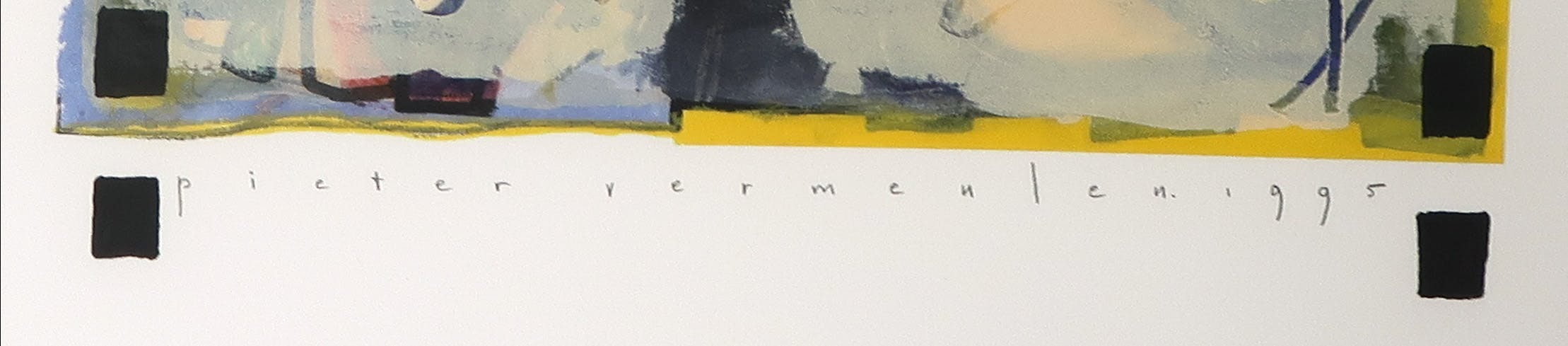 Pieter Vermeulen - Gemengde techniek op papier, Zonder titel - Ingelijst kopen? Bied vanaf 1!