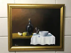 Henk Poeder - Stilleven met div Attributen en Vlindertje kaufen? Bieten Sie von 115!