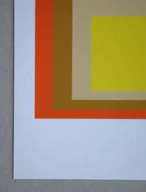 Josef Albers - Homage to the Square - Yes Sir - Zeefdruk in 4 kleuren - 1971 kopen? Bied vanaf 120!
