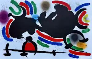 Buy Joan Miro - "Litografía original IV" 1970. Werkverzeichnis Cramer 160; Mourlot 860? Bid from 95!