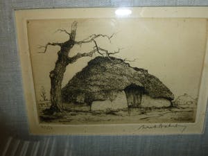 Dirk Baksteen - "In de Kempen",litho,gehandtekend en genummerd in potlood. kopen? Bied vanaf 25!