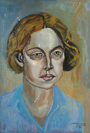 Fernando de Nadal - Olieverf op hardboard, Gastarbeidster Mercedes - Ingelijst kopen? Bied vanaf 1!