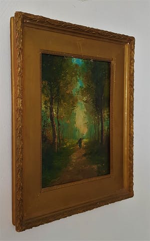 Niet of onleesbaar gesigneerd - landschap met figuur kopen? Bied vanaf 1!