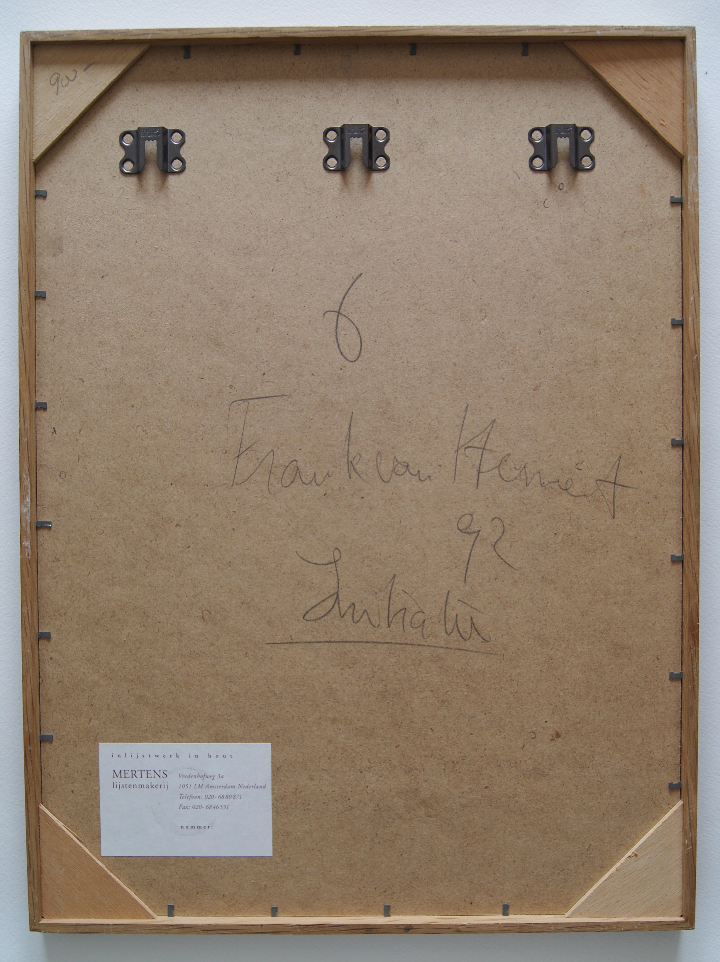 Frank van Hemert - origineel werk op papier - 1992 kopen? Bied vanaf 75!