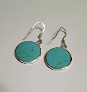 Zilveren Nieuwe Tree of Life  Oorbelle met turquoise kaufen? Bieten Sie von 50!