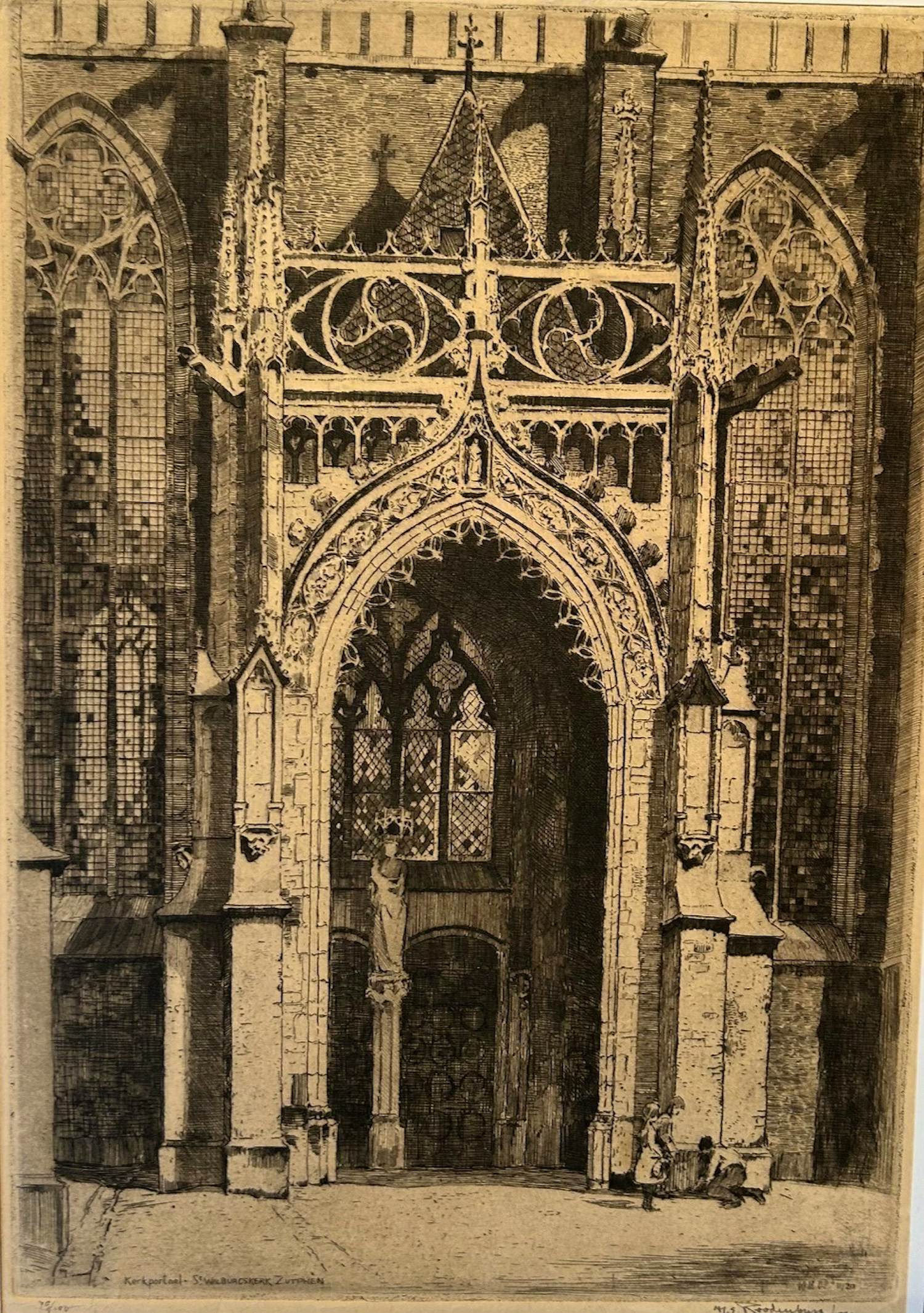 Hendrikus Roodenburg - Kerkportaal St. Walburgskerk Zutphen kopen? Bied vanaf 20!