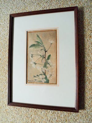 Johan Christiaan Kerkmeijer - Aquarel - Bloemen kopen? Bied vanaf 40!