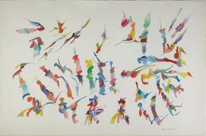 Henri Plaat - Gouache, Zonder titel - Ingelijst (Groot en zwaar) kopen? Bied vanaf 200!