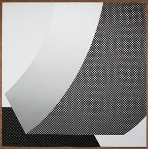Yvonne Kracht - Geometrische abstracte compositie, zeefdruk kopen? Bied vanaf 50!