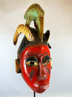 Guro - Old impressive African Guro mask- Congo verkocht voor € 35!