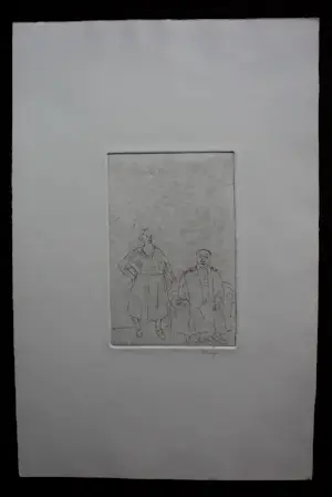 Henk Huig - Ets: echtpaar kopen? Bied vanaf 39!