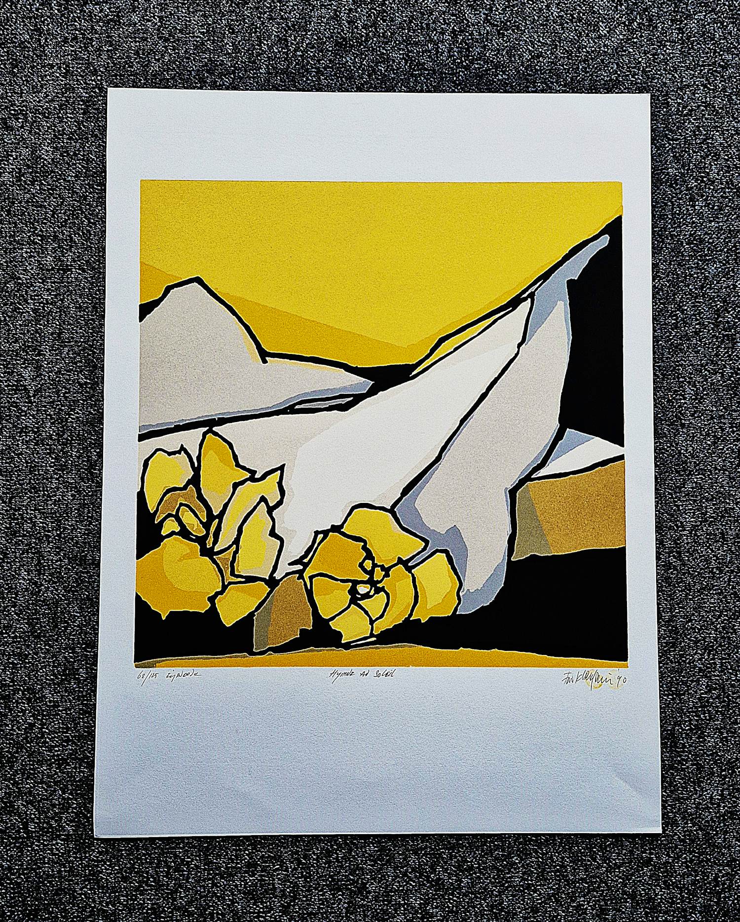 Fon Klement - Grote boardsnede "hymne au soleil" beperkte oplage (125) - nieuwstaat kopen? Bied vanaf 68!