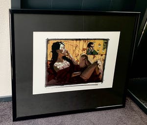 Nico Vrielink - Kleurenzeefdruk - Confrontatie met Gauguin III - Handgesigneerd kopen? Bied vanaf 85!