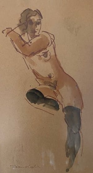 Toon Koster - zittend naaktmodel kopen? Bied vanaf 45!