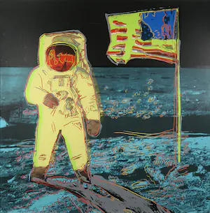 Andy Warhol - Moonwalk uit de serie TV - Ingelijst (Zeer groot) kopen? Bied vanaf 1!