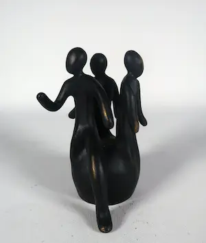 Marianne Naerebout - Perspex, Kleurrijke compositie (lot met bronzen sculptuur door Maarten Benschop) kopen? Bied vanaf 20!