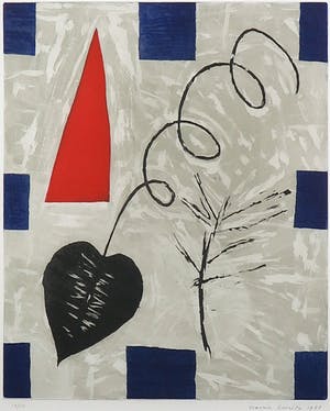 Harrie Gerritz - Kleurenets, Zonder titel - Ingelijst kopen? Bied vanaf 20!