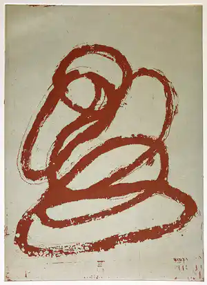 Günther Förg - ohne Titel, 1991 verkauft für € 180!