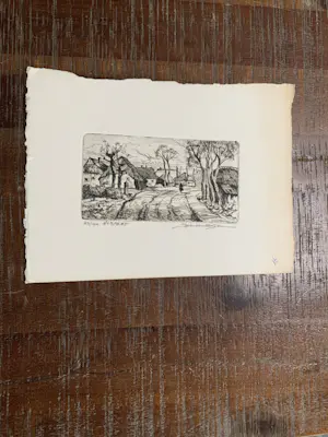 Jos van Dijk - Drie etsen Elspeet. kopen? Bied vanaf 10!