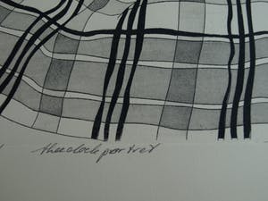Niet of onleesbaar gesigneerd - Ets en aquatint, “Theedoekportret 1” kopen? Bied vanaf 1!