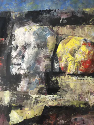 Henk Ames - Man in vierkant kopen? Bied vanaf 50!