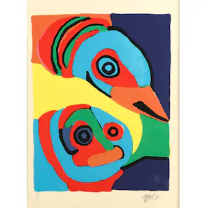 Karel Appel - L’oiseau et Personnage kopen? Bied vanaf 899!