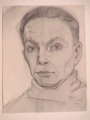 Harmen Meurs - Zelfportret - Tekening vendu pour 125€ !