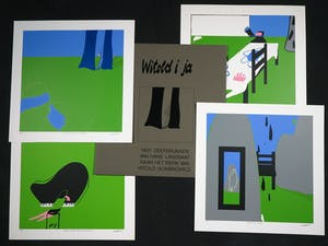 Hans Landsaat - Compleet portfolio met vier zeefdrukken, Witold i ja kopen? Bied vanaf 80!