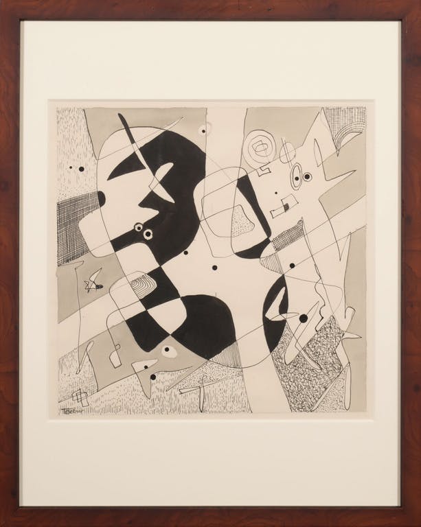 Henri Titselaar - Henri Titselaar: Inkt en Aquarel, Z.T. - Ingelijst + Boek kopen? Bied vanaf 40!