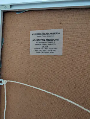 Arjan van Arendonk - Re-organisation I kopen? Bied vanaf 100!