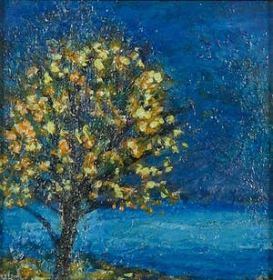 Bitia Rosendor - Acryl op hardboard, Boom kopen? Bied vanaf 35!