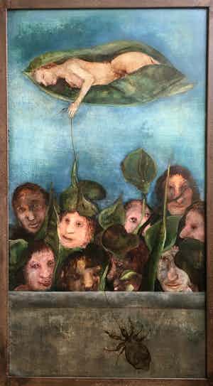 Mariska Kaspers - Verscholen in het bladergroen verkocht voor € 220!