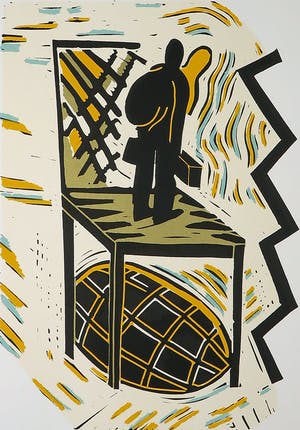 Hans Wap - Zeefdruk, Chairman kopen? Bied vanaf 1!