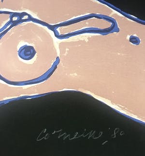 Corneille - litho ‘ nu sur le sol ’ 1980 - oplage 200 kopen? Bied vanaf 295!