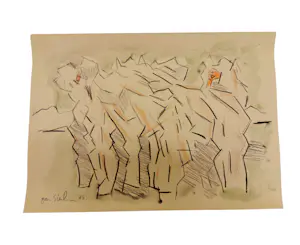 Jan Sierhuis - Tekening krijt/acryl kopen? Bied vanaf 1!