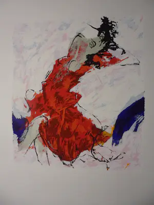 Menno Bauer - Litho, titel, "Wat valt er in April nog te lijden ". kopen? Bied vanaf 40!