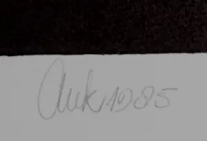 Auk de Boer - Linosnede - 1985 kopen? Bied vanaf 59!