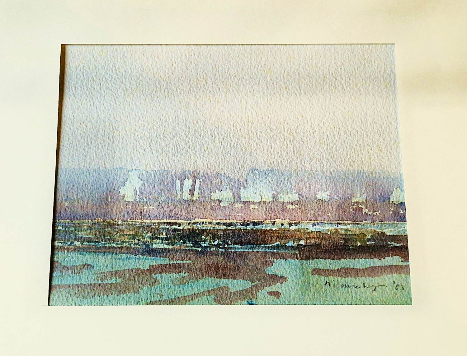 Bob Nieuwenhuysen - Gouache op papier - Landschap - 1999 - met persoonlijke opdracht kopen? Bied vanaf 52!