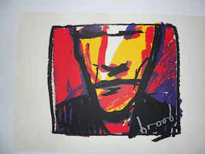 Herman Brood - Zeefdruk, Woedend Licht kopen? Bied vanaf 50!