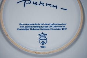 Jef Diederen - groot Makkum bord ﹠ 2 boeken Jan Sierhuis kopen? Bied vanaf 45!
