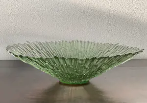 Tauno Wirkkala - ZILVERGROENE GLAZEN SCHAAL kopen? Bied vanaf 25!