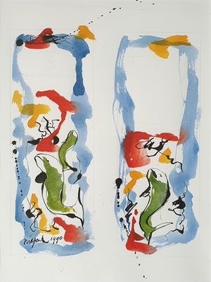 Nic Jonk - Aquarel - Nieuw ingelijst! kopen? Bied vanaf 125!