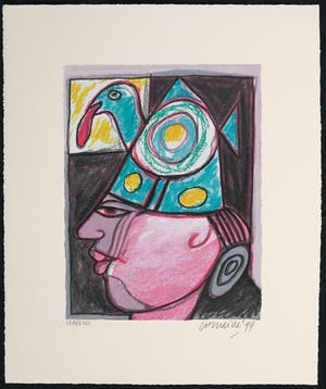 Corneille - Zeefdruk, Clown aux grosses joues kopen? Bied vanaf 80!