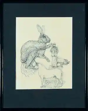Pat Andrea - Pentekening, Zonder titel verkauft für € 150!