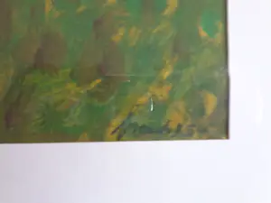 Eugène Brands - PERSOON IN EEN LANDSCHAP / OLIEVERFDRUK / 45x55cm / KADER / STICHTING / ZELDZAAM kopen? Bied vanaf 1!