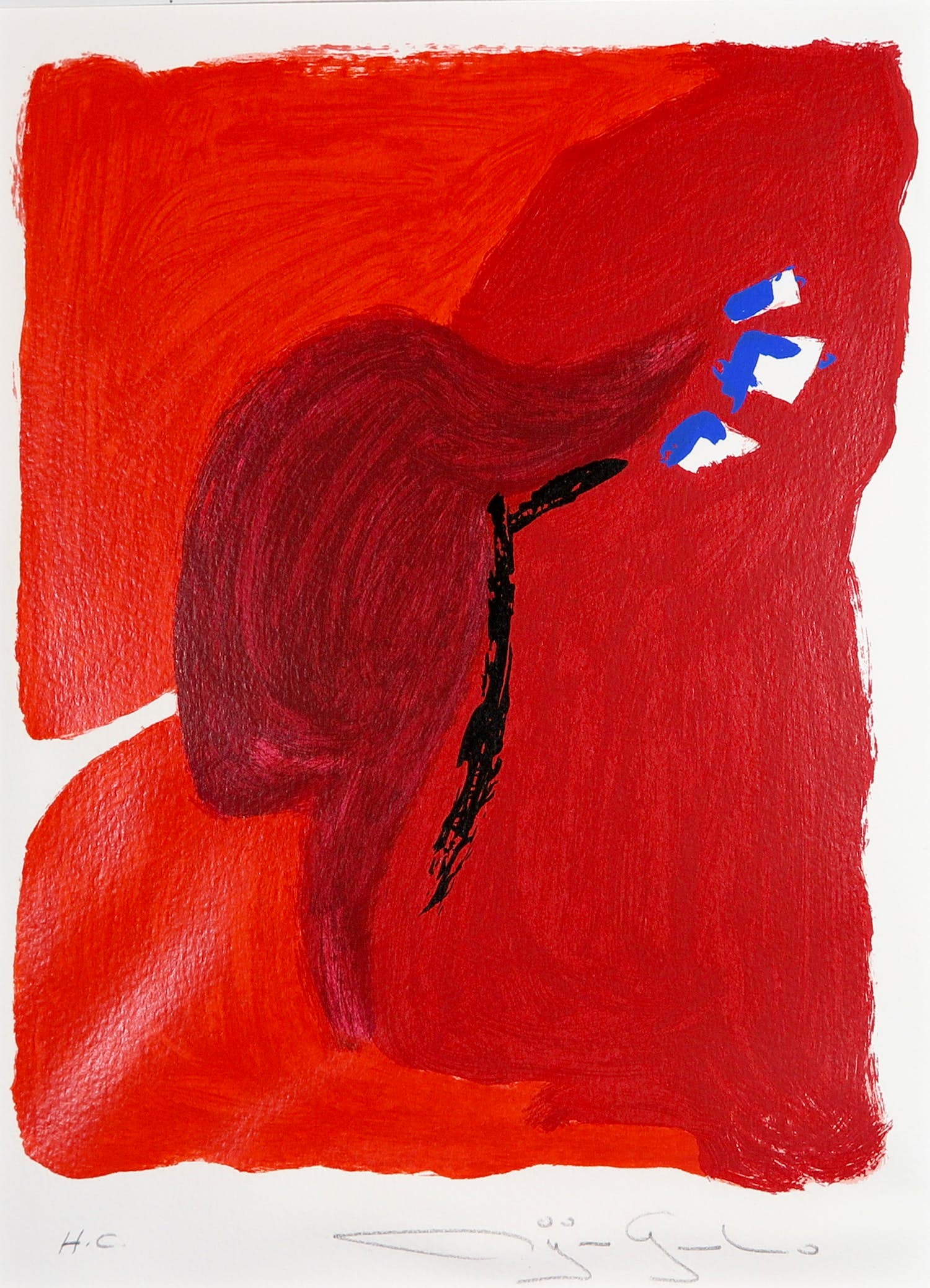 Gerard Bijnens - Zeefdruk, Abstracte compositie kopen? Bied vanaf 1!