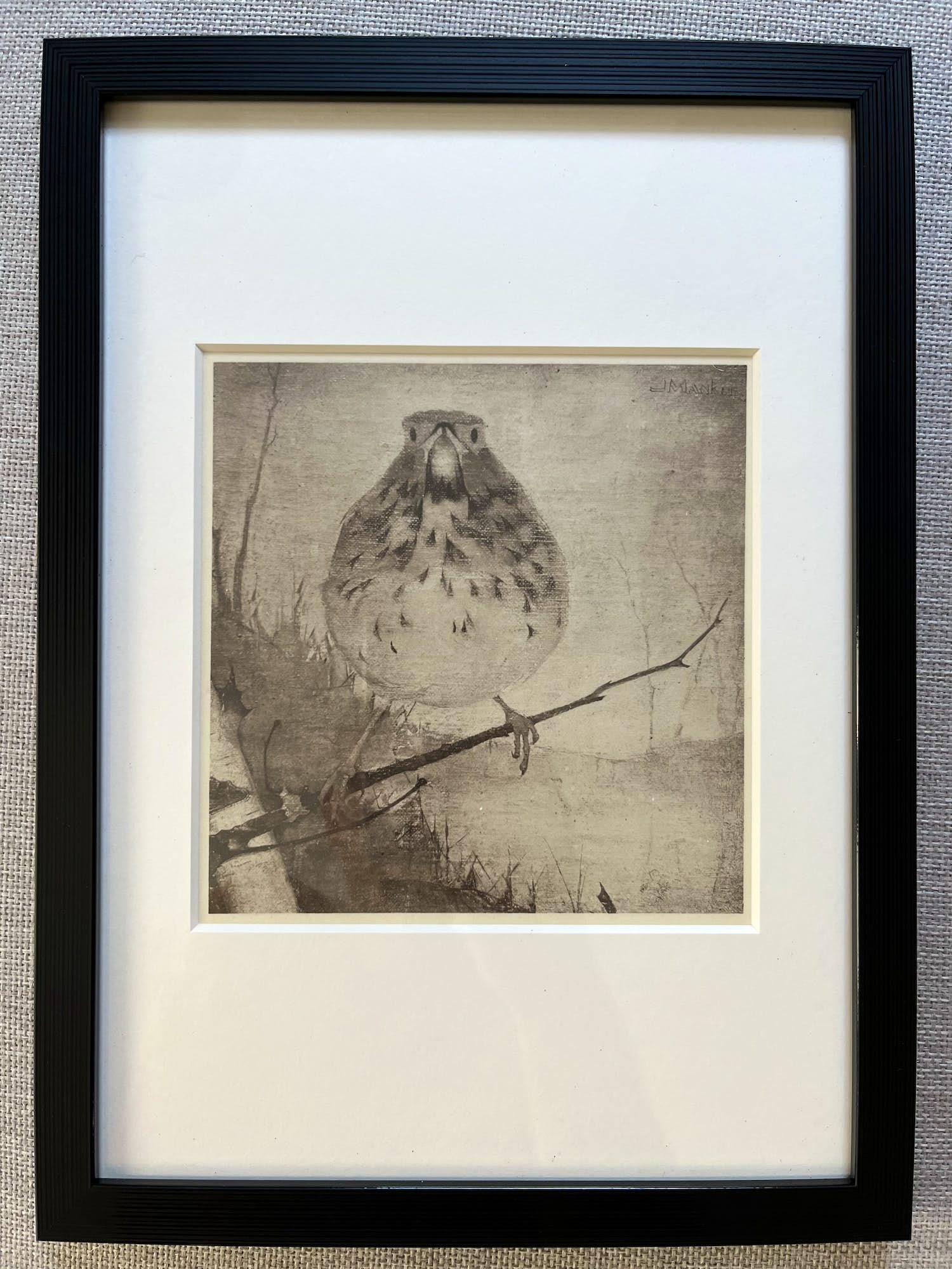 Jan Mankes - Originele Heliogravure - Lijster op Tak 1923 kopen? Bied vanaf 165!